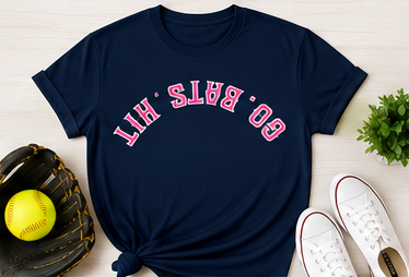 GO. BATS. HIT. Upside-Down spirit T-Shirt - Performance Collection