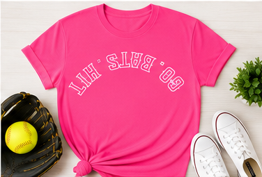 GO. BATS. HIT. Upside-Down spirit T-Shirt - Performance Collection
