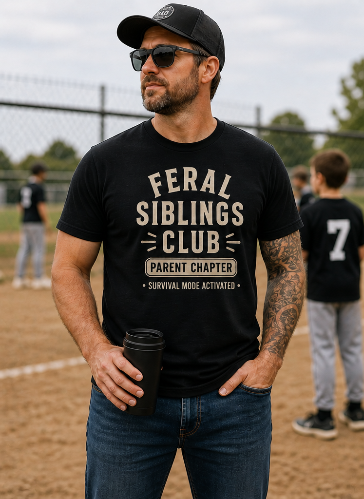 Feral Siblings Club – Parent Chapter | Survival Mode Activated T-Shirt