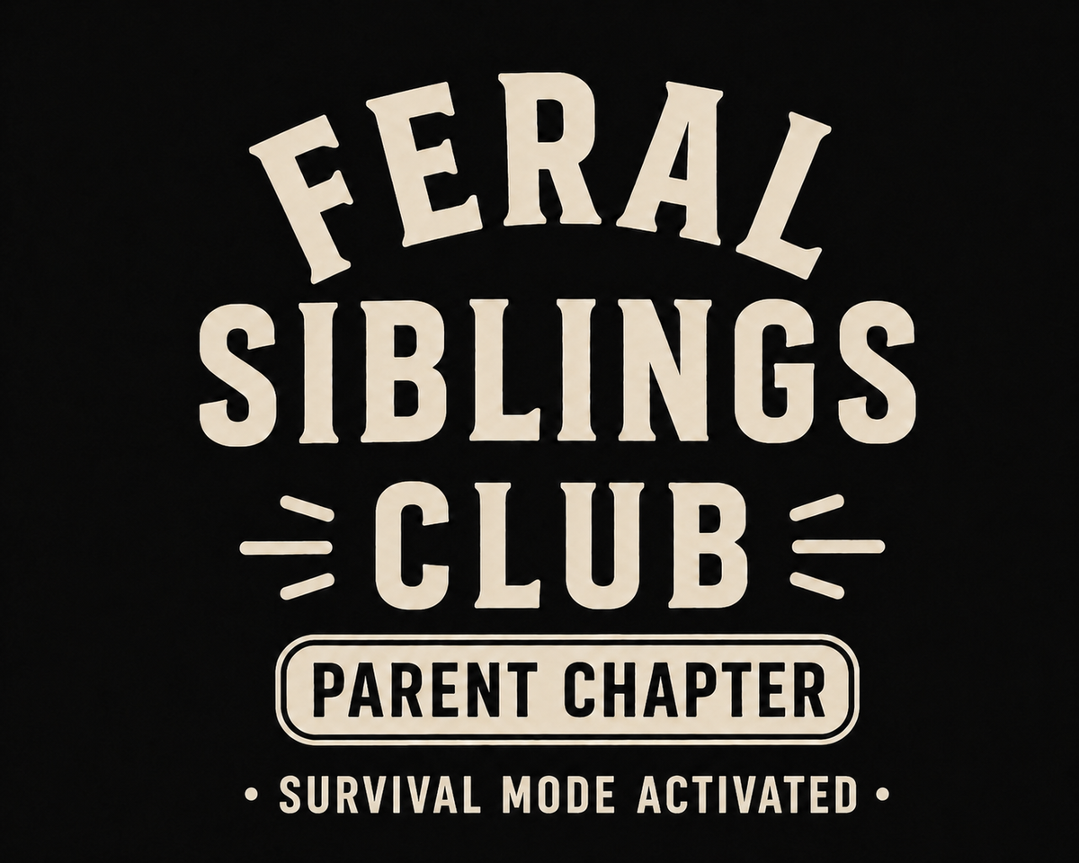 Feral Siblings Club – Parent Chapter | Survival Mode Activated T-Shirt
