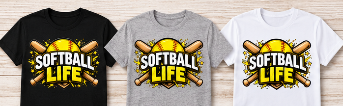 Softball Life – Crossed Bats