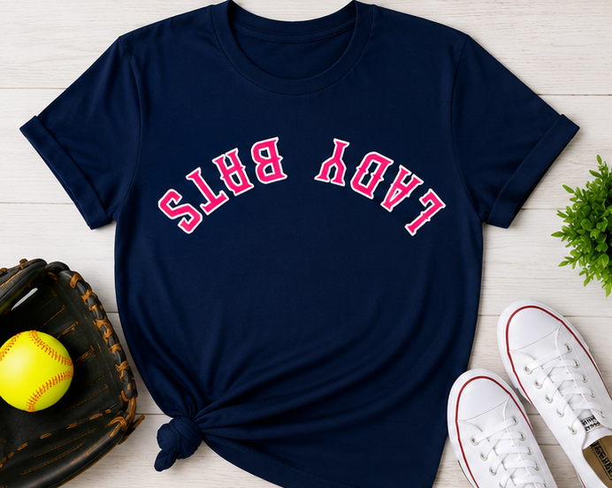 Lady Bats Upside Down Shirt - Performance Collection