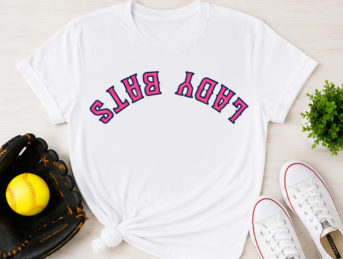 Lady Bats Upside Down Shirt - Performance Collection